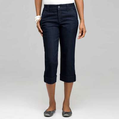 5 Pocket Cuffed Capri